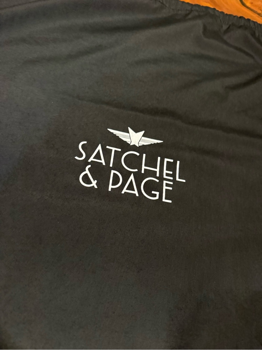 Satchel & Page Logo Black Dust Bag